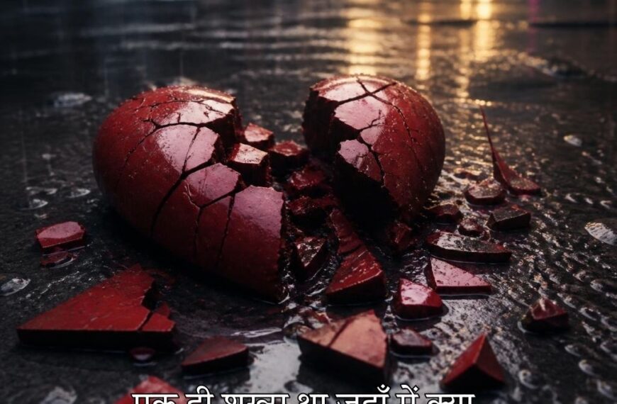 Deep Two Line Broken Heart Shayari in Hindi