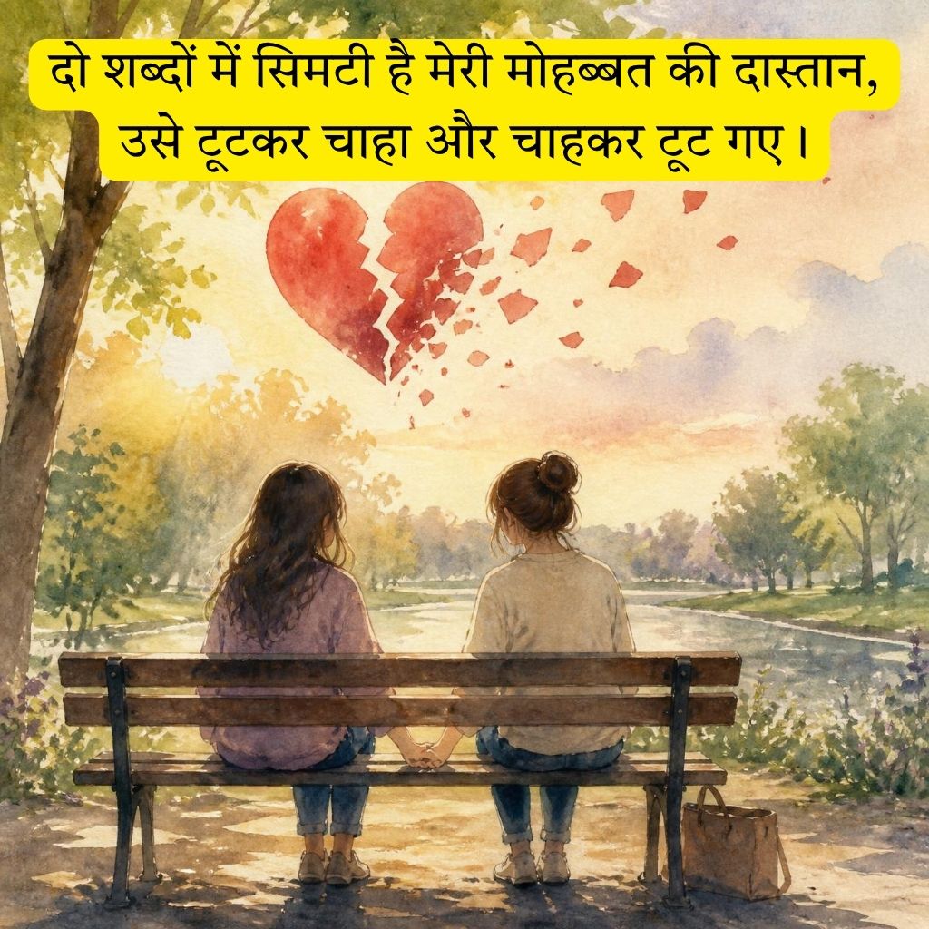 Sad Heart Broken Shayari in Hindi for Girlfriend