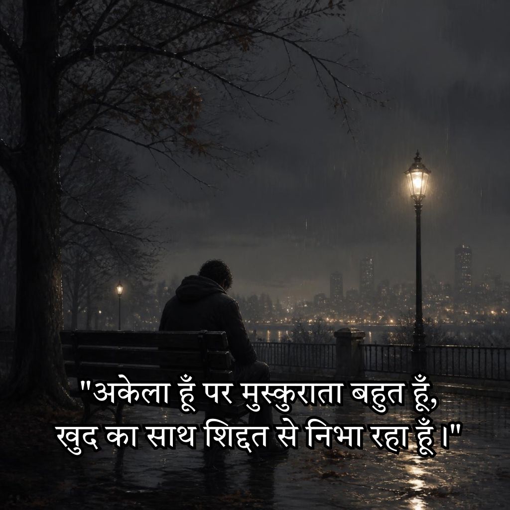 Heartwarming Alone Quotes In Hindi​